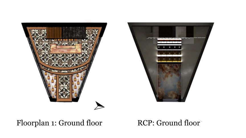 Kilian Perfumes — ground floor plan and RCP